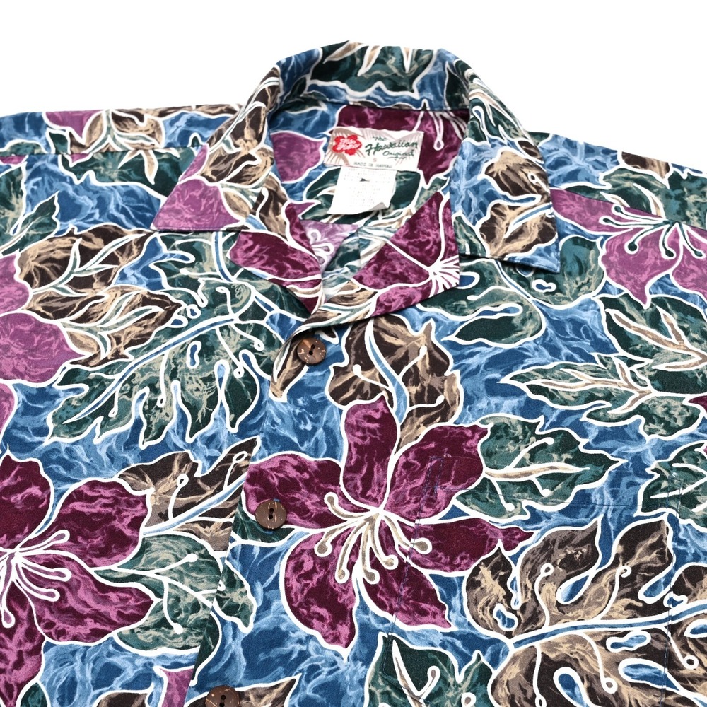 Hilo Hattie The Hawaiian Original Men's S Hawaiian Floral‎ Camp Shirt Surf Beach